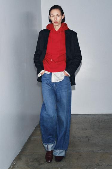 Zara Худи OVERSIZE с капюшоном купить с доставкой.