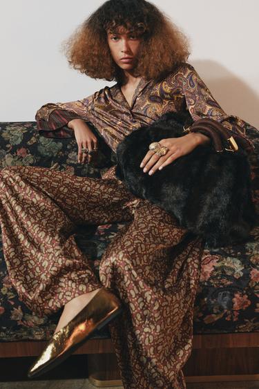 Zara Большая сумка из искусственного меха