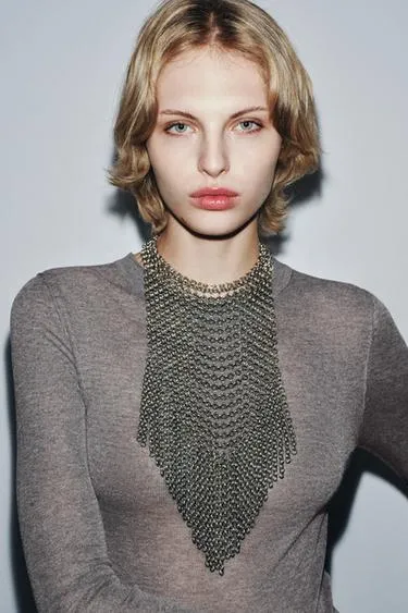 Ожерелье-нагрудник с кольцами- Заказать в России