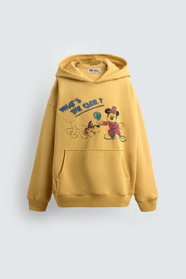 Zara 7–14 лет/ худи с принтами PLUTO и MICKEY MOUSE HARRY LAMBERT FOR ZARA X DISNEY