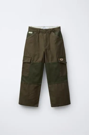 Прямые брюки с нашивками