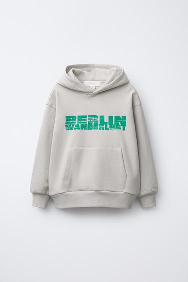 Zara Толстовка с фотопринтом