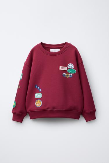 Zara Толстовка с нашивками