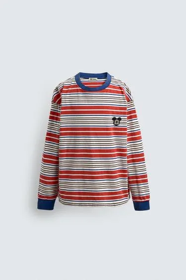 Полосатая футболка с нашивкой HARRY LAMBERT для ZARA X DISNEY