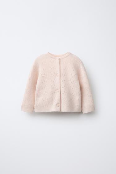 Zara Вязаный кардиган «2 в 1» из хлопка и шерсти купить с доставкой.