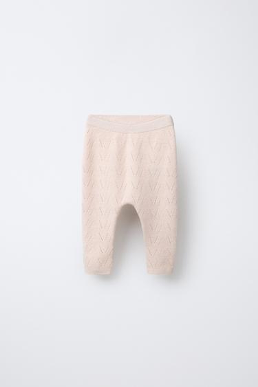 Zara Трикотажные брюки из хлопка и шерсти купить с доставкой.