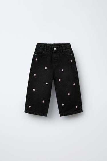 Zara Джинсы-кюлоты «звезды» с блеском