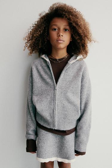 Zara Трикотажная юбка с отделкой крючком