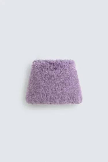 Мини-юбка из искусственного меха HARRY LAMBERT FOR ZARA X DISNEY