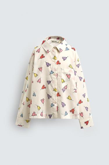 Zara Рубашка с шарами MICKEY MOUSE HARRY LAMBERT FOR ZARA X DISNEY