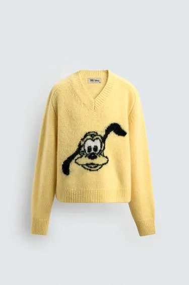 Шерстяной джемпер PLUTO HARRY LAMBERT FOR ZARA X DISNEY