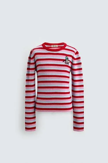 Джемпер в полоску с нашивкой GOOFY HARRY LAMBERT FOR ZARA X DISNEY