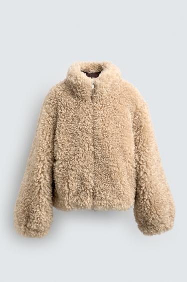 Zara Куртка-бомбер из искусственного меха HARRY LAMBERT FOR ZARA X DISNEY купить с доставкой.
