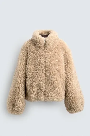 Куртка-бомбер из искусственного меха HARRY LAMBERT FOR ZARA X DISNEY