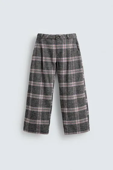 Брюки в клетку с нашивкой MICKEY MOUSE HARRY LAMBERT FOR ZARA X DISNEY