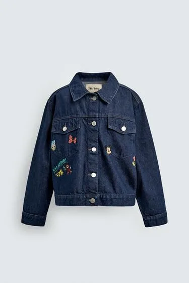 Джинсовая куртка с вышивкой HARRY LAMBERT FOR ZARA X DISNEY