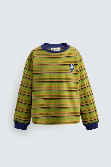 Zara Футболка в полоску с нашивкой DAISY DUCK HARRY LAMBERT FOR ZARA X DISNEY
