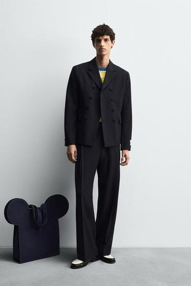 Zara Брюки костюмные со складками HARRY LAMBERT FOR ZARA X DISNEY