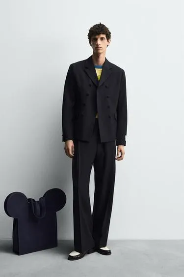 Брюки костюмные со складками HARRY LAMBERT FOR ZARA X DISNEY