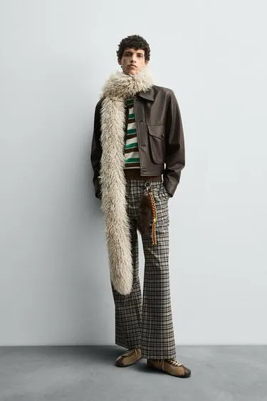 Кожаная куртка HARRY LAMBERT FOR ZARA X DISNEY