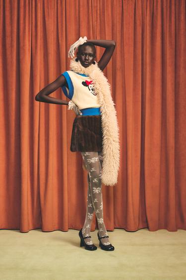 Zara Вязаный жилет MINNIE MOUSE HARRY LAMBERT FOR ZARA X DISNEY