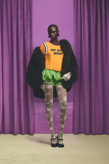 Пальто оверсайз из искусственного меха HARRY LAMBERT FOR ZARA X DISNEY- Заказать в России