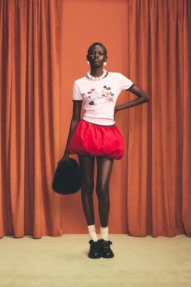 Zara Мини-юбка-баллон HARRY LAMBERT FOR ZARA X DISNEY