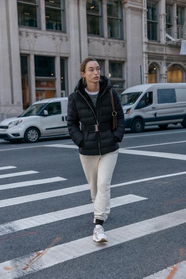 Zara Короткий приталенный анорак WATER REPELLENT WINDPROOF