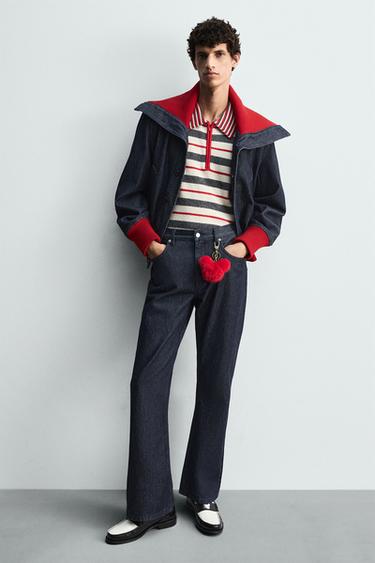 Zara Кожаные лоферы с планкой HARRY LAMBERT FOR ZARA X DISNEY