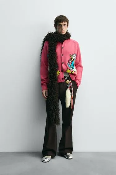 Шерстяной кардиган DONALD DUCK HARRY LAMBERT FOR ZARA X DISNEY- Заказать в России