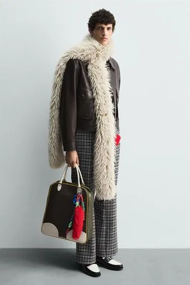 Кожаная сумка-шопер HARRY LAMBERT FOR ZARA X DISNEY