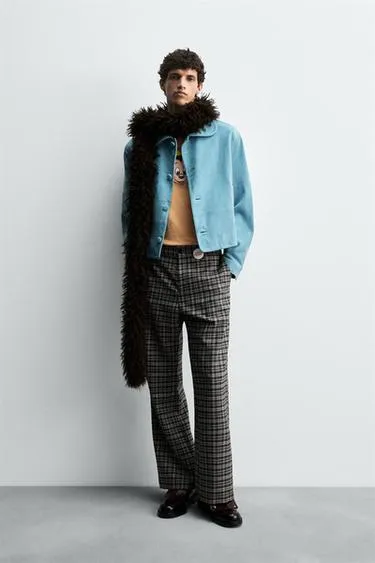 Замшевая куртка HARRY LAMBERT FOR ZARA X DISNEY