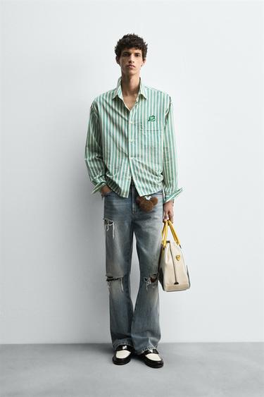 Рубашка в полоску с принтом PLUTO HARRY LAMBERT FOR ZARA X DISNEY