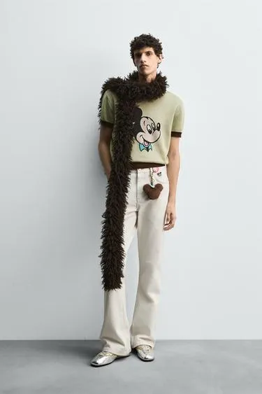 Вязаная футболка MICKEY MOUSE HARRY LAMBERT FOR ZARA X DISNEY