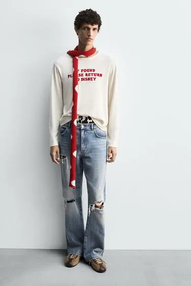 Кожаные кроссовки HARRY LAMBERT FOR ZARA X DISNEY