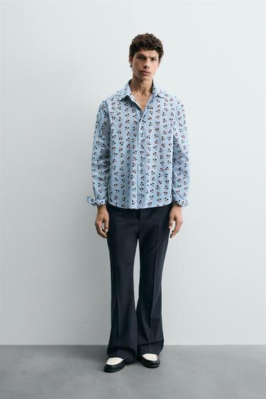 Zara Рубашка MINNIE + MICKEY MOUSE HARRY LAMBERT для ZARA X DISNEY