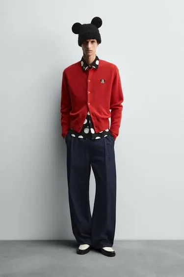 Кардиган с нашивкой MINNIE MOUSE HARRY LAMBERT для ZARA X DISNEY