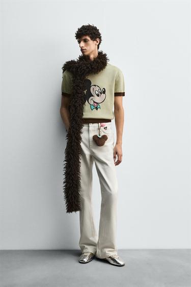 Zara Джинсы клеш HARRY LAMBERT FOR ZARA X DISNEY