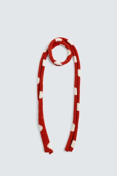 Zara Вязаный шарф в горох HARRY LAMBERT FOR ZARA X DISNEY