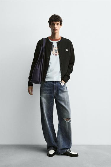 Zara Кардиган с нашивкой MICKEY MOUSE HARRY LAMBERT FOR ZARA X DISNEY