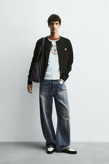 Кардиган с нашивкой MICKEY MOUSE HARRY LAMBERT FOR ZARA X DISNEY