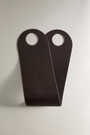 Zara Кожаный держатель для журналов купить с доставкой.