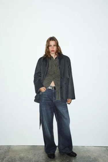 Парка с вощеным покрытием и вельветовым воротником- Заказать в России