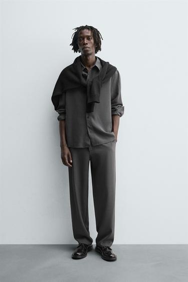 Zara Струящиеся брюки RELAXED FIT купить с доставкой.