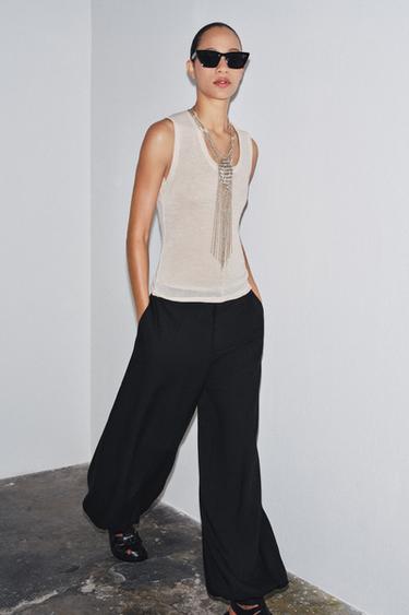 Zara Топ из шерсти без рукавов