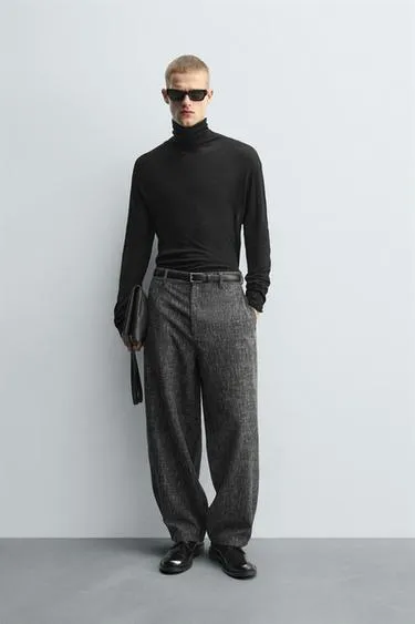 Брюки BALLOON FIT из рельефной ткани- Заказать в России