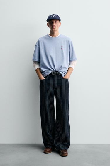 Zara Футболка с нашивками CHAMPION ® X ZARA