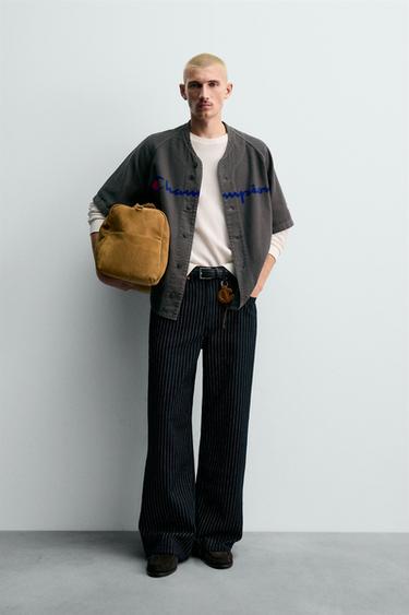 Zara Рубашка BASEBALL с принтом CHAMPION ® X ZARA купить с доставкой.