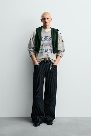 Zara Футболка с принтом CHAMPION ® X ZARA