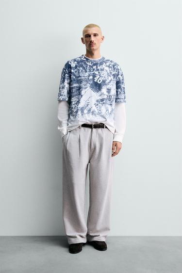 Zara Футболка с принтом американского футбола CHAMPION ® X ZARA